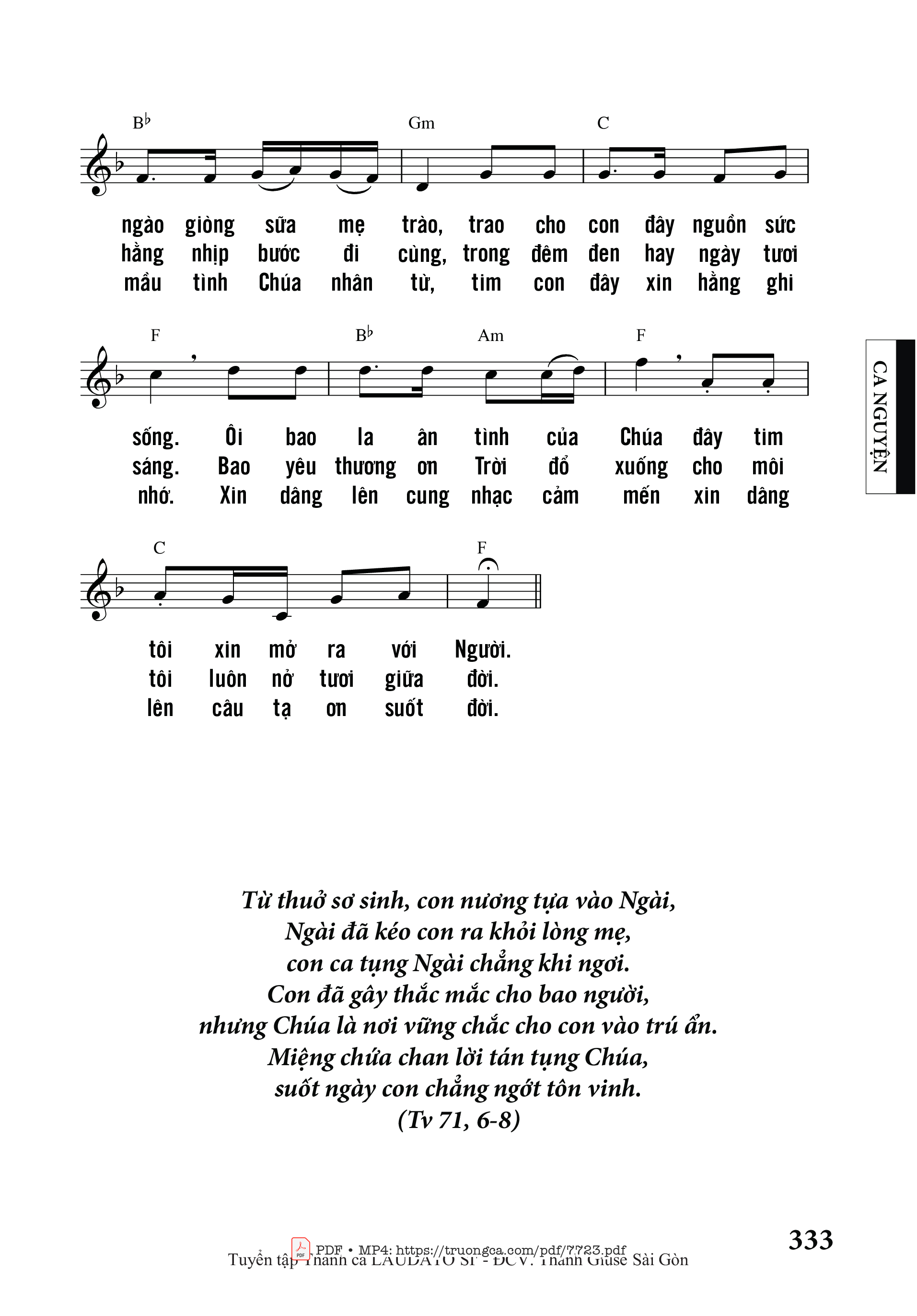 Page 2 of Sheet music PDF Tôi Tin Chúa Thương Tôi - Anh Tuấn