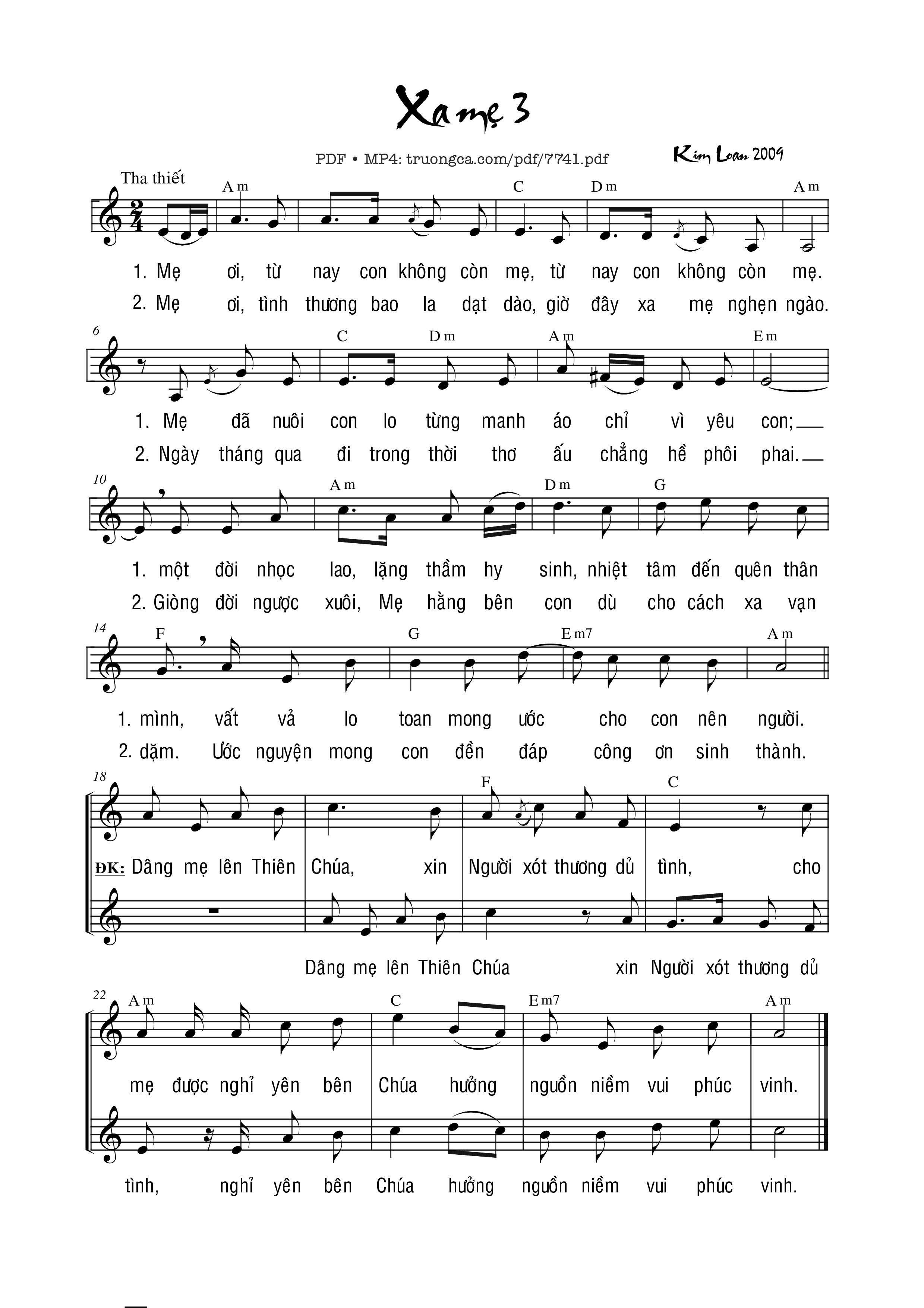 Xa Mẹ 3 - Kim Loan