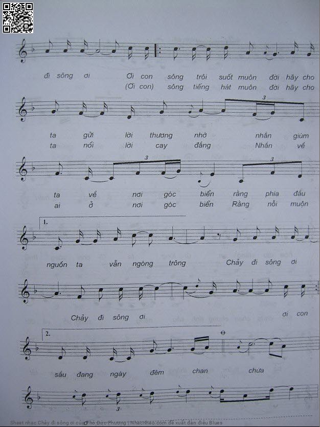 Page 2 of Sheet music PDF Chảy đi sông ơi - Phó Đức Phương