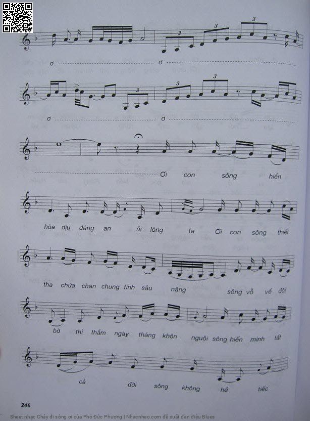 Page 3 of Sheet music PDF Chảy đi sông ơi - Phó Đức Phương