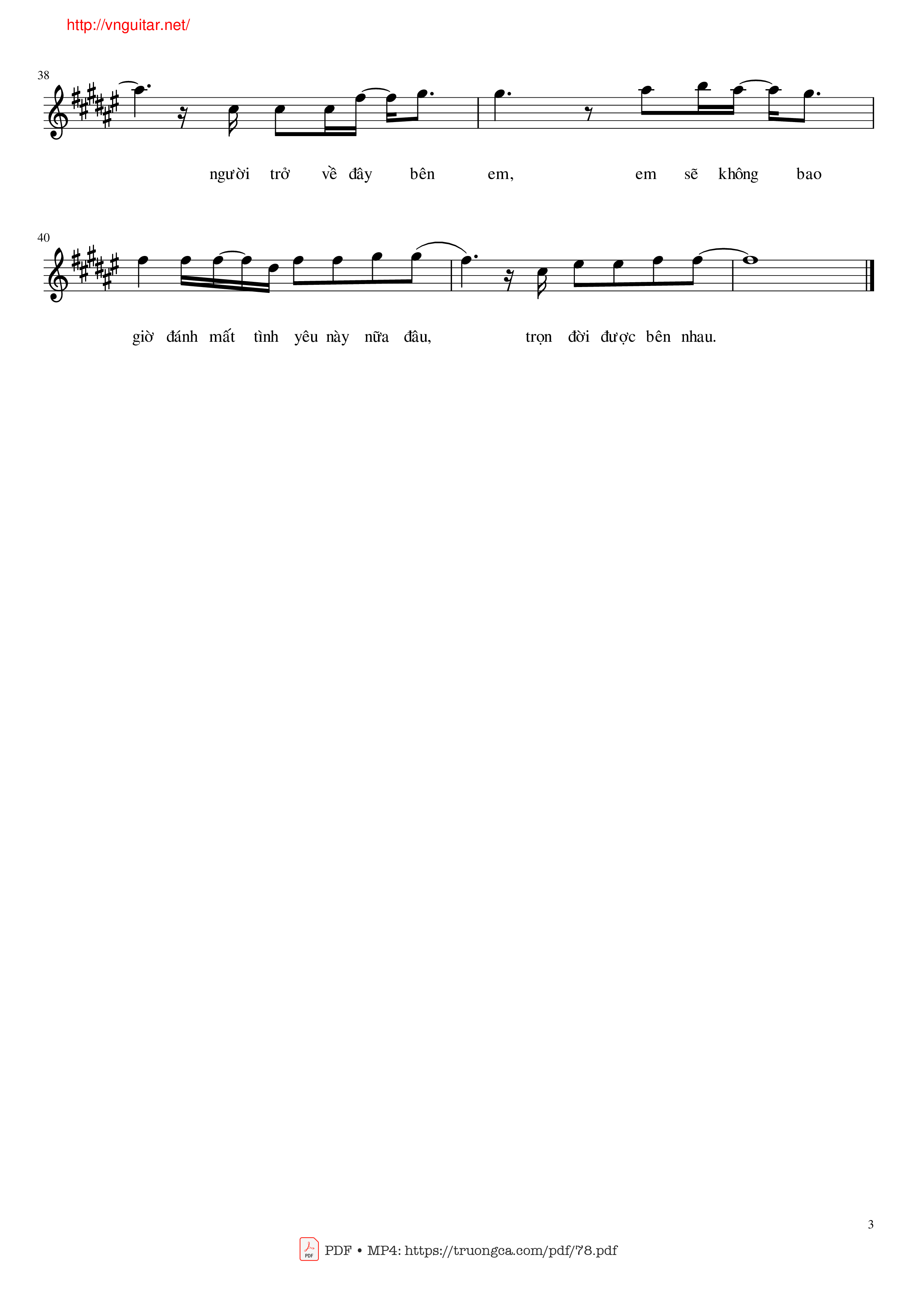 Page 3 of Sheet music PDF Anh đang nơi đâu - Khắc Hưng