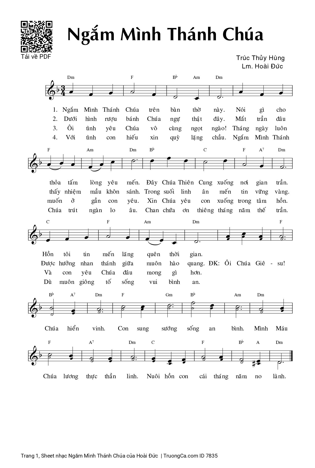 Ngắm Mình Thánh Chúa