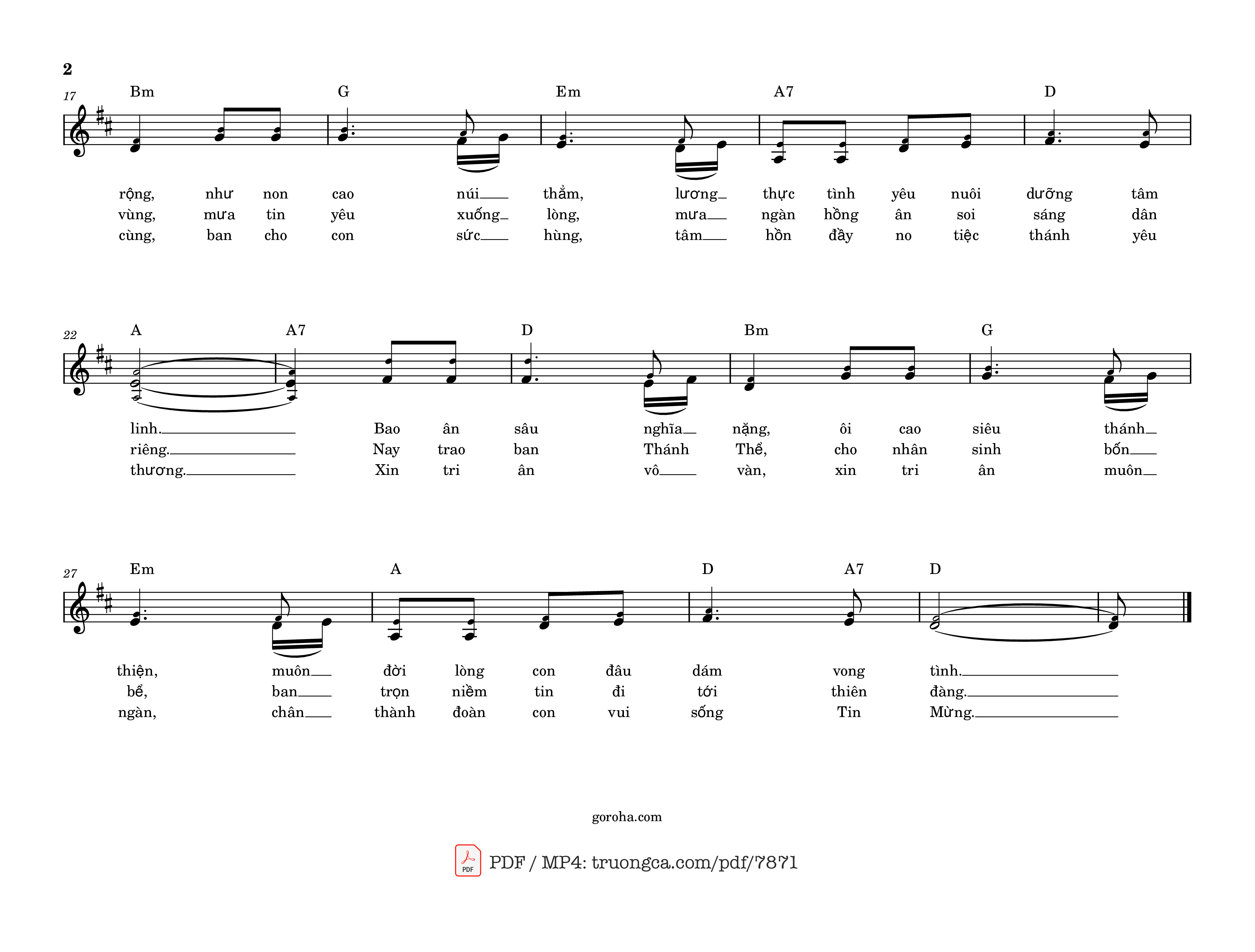 Page 2 of Sheet music PDF Lương Thực Của Con - Viết Chung