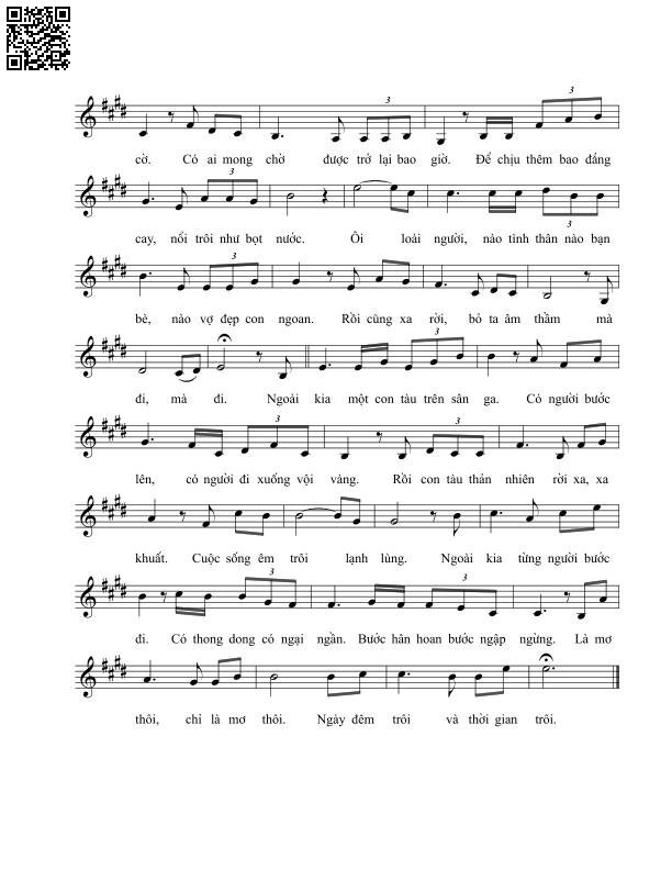 Page 2 of Sheet music PDF Chỉ là giấc mơ thôi - Vĩnh Điện