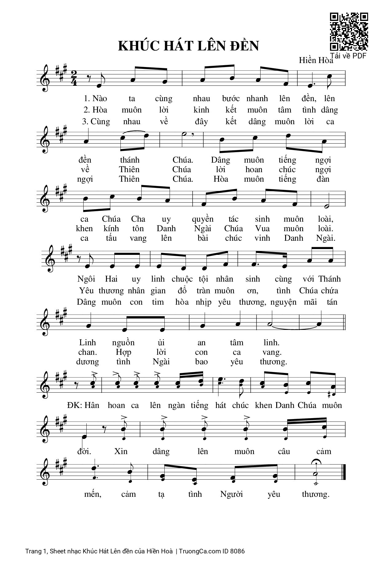 Khúc Hát Lên đền