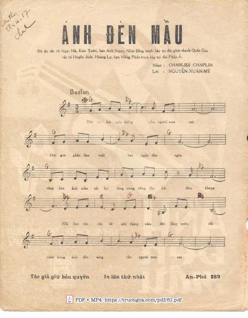 Page 2 of Sheet music PDF Ánh đèn màu (Eternally) - Charlies Chaplin