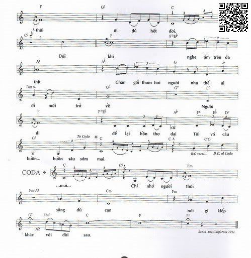 Page 2 of Sheet music PDF Chỉ nhớ người thôi đủ hết đời - Trần Duy Đức