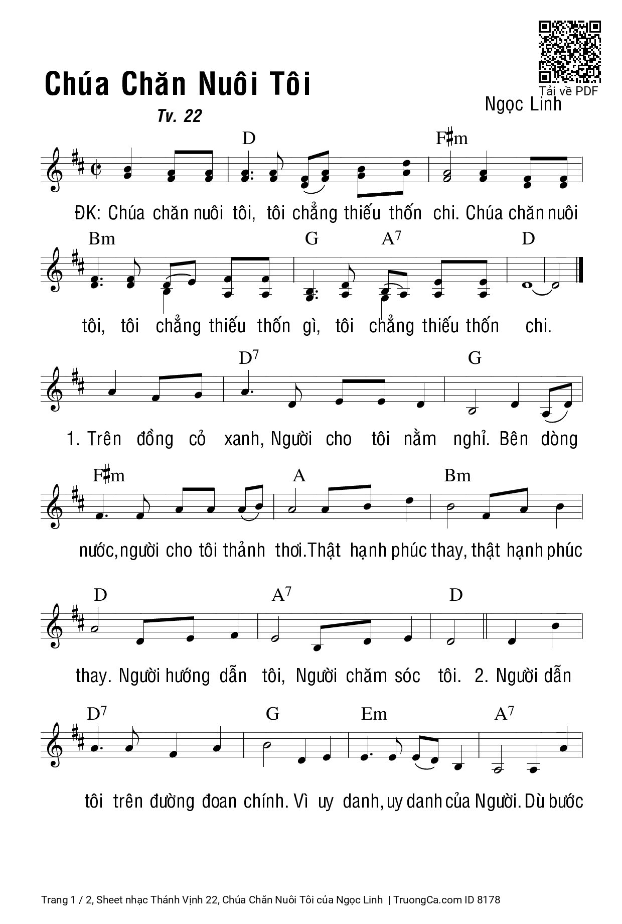 Chúa chăn nuôi tôi tôi chẳng thiếu thốn chi, Trang 4