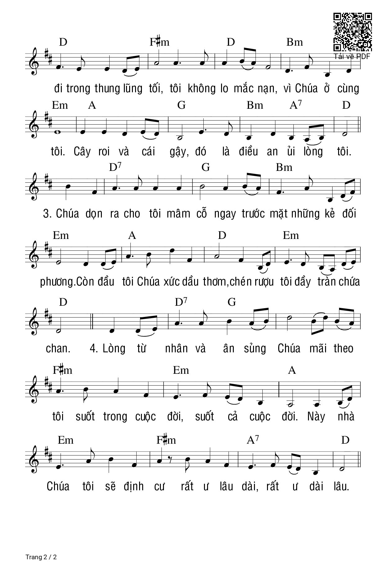 Chúa chăn nuôi tôi tôi chẳng thiếu thốn chi, Trang 5