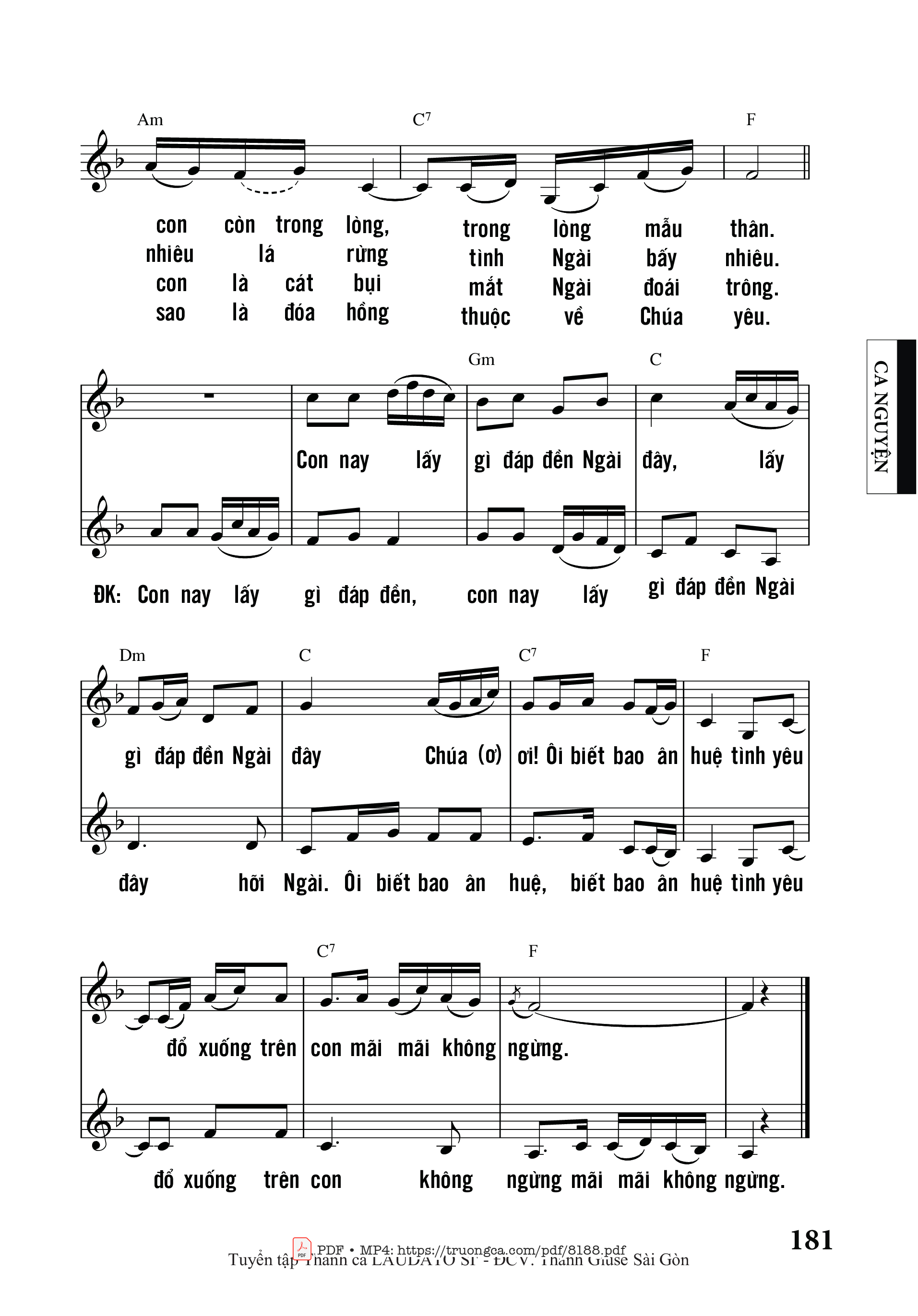 Page 2 of Sheet music PDF Chúa đã Yêu Con - Ngọc Linh