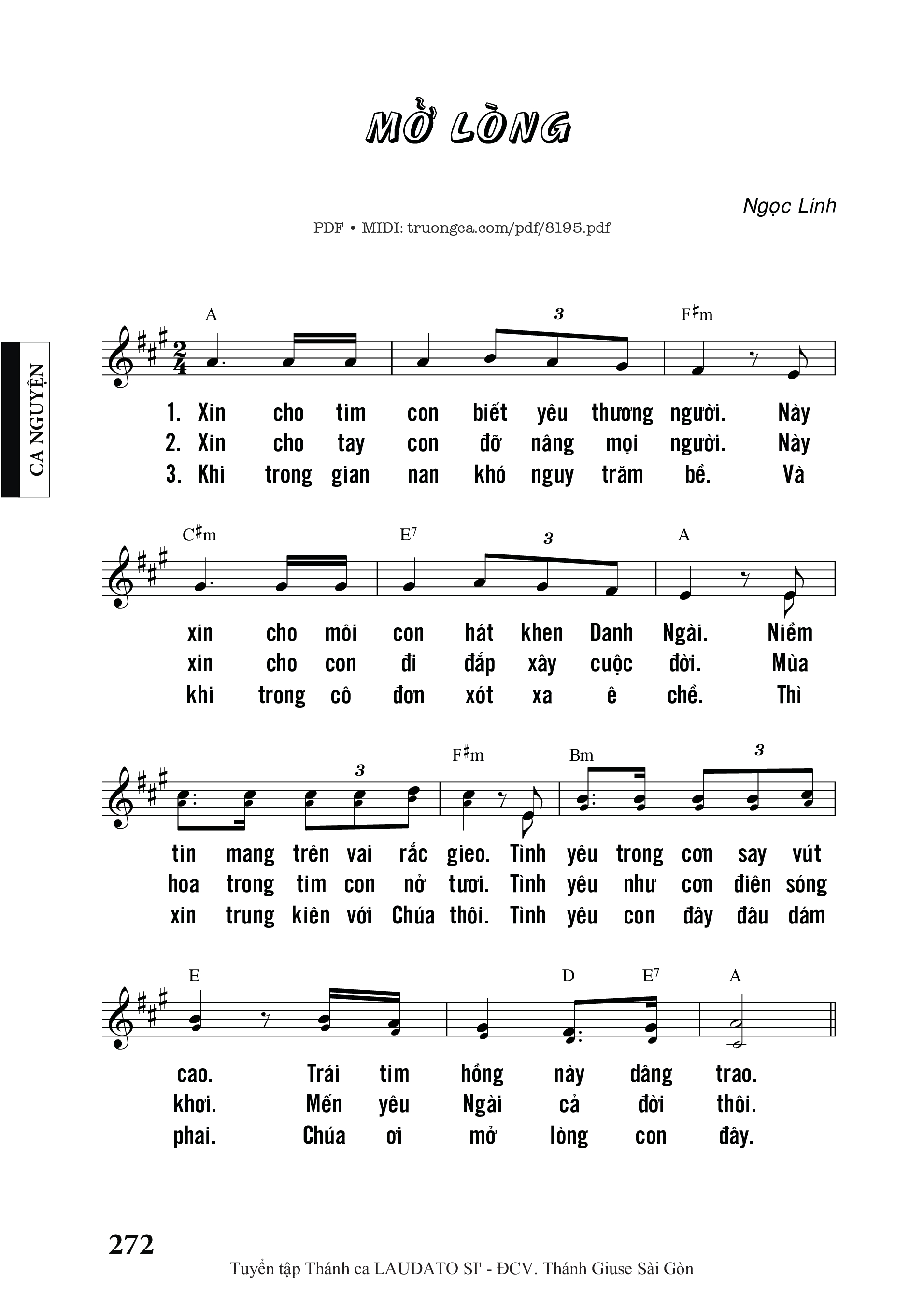 Mở Lòng - Ngọc Linh