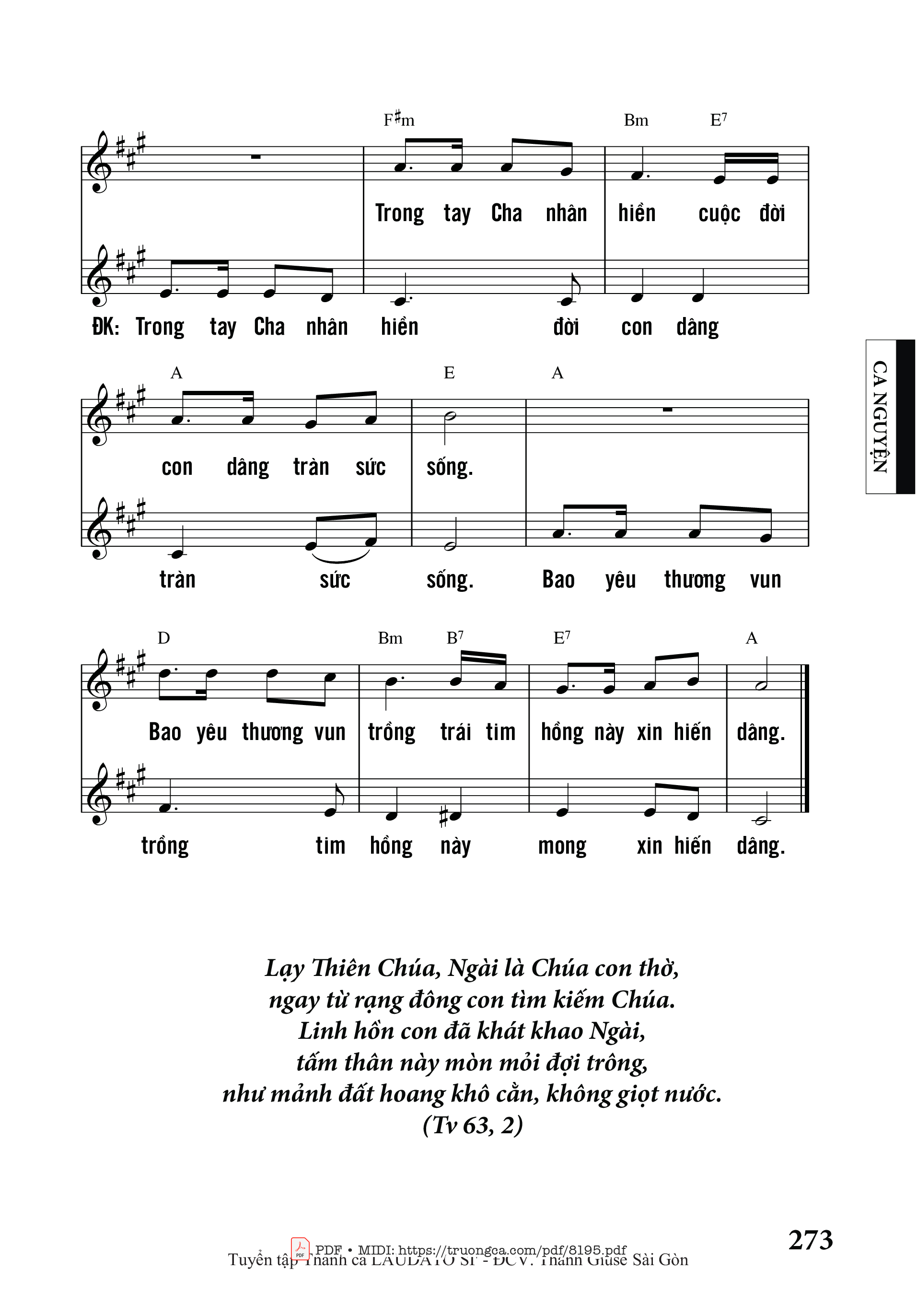Page 2 of Sheet music PDF Mở Lòng - Ngọc Linh