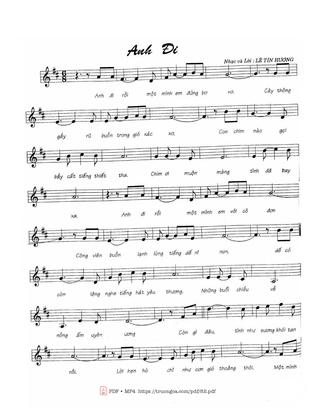 Anh đi - Lê Tín Hương