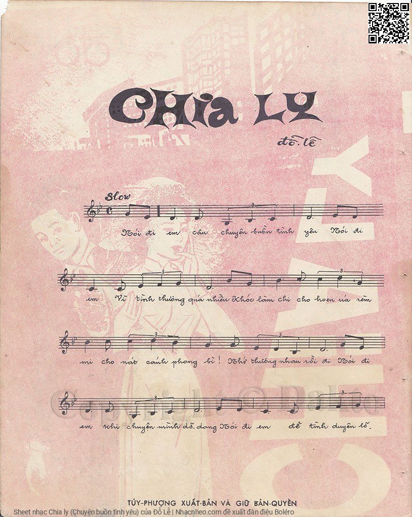 Page 2 of Sheet music PDF Chia ly (Chuyện buồn tình yêu) - Đỗ Lễ
