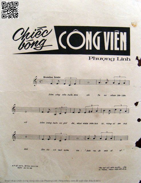 Page 2 of Sheet music PDF Chiếc bóng công viên - Phượng Linh