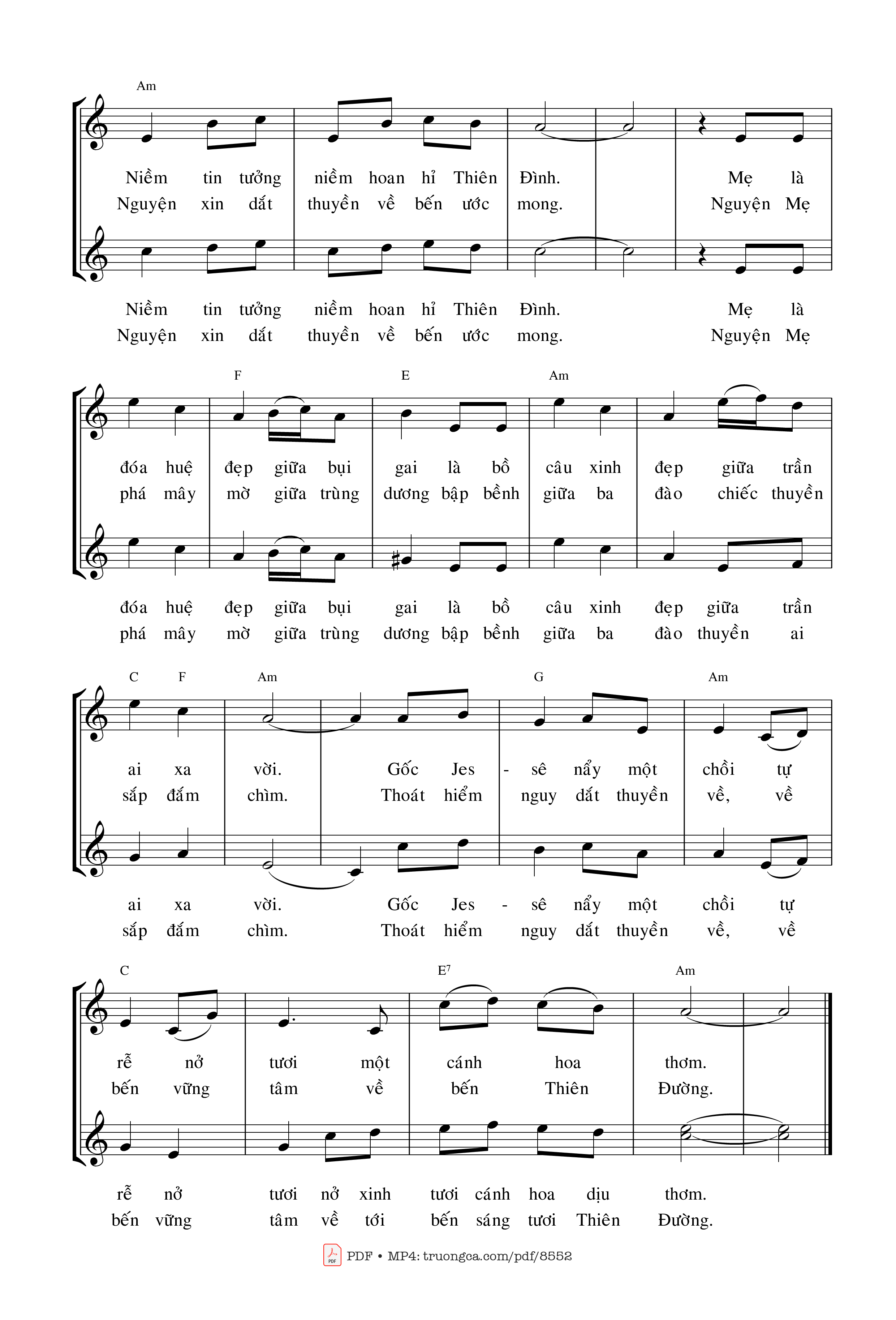 Page 4 of Sheet music PDF Tấu Lạy Bà - Vinh Hạnh