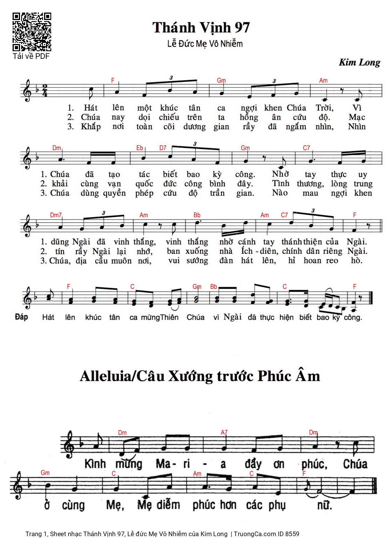 Hát lên một khúc tân ca ngợi khen Chúa Trời, Trang 3