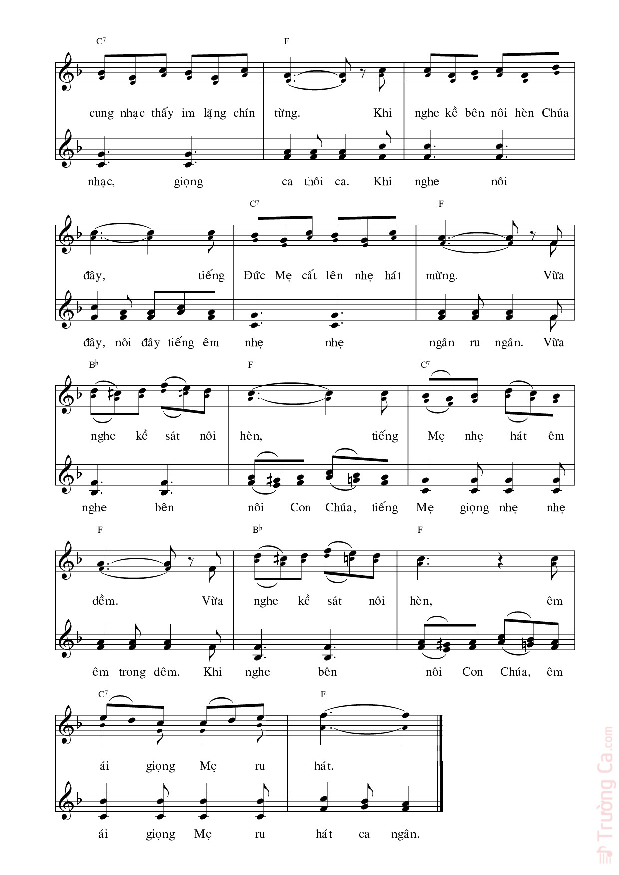 Page 3 of Sheet music PDF Hội Nhạc Thiên Quốc - Lời Việt: Hoàng Diệp