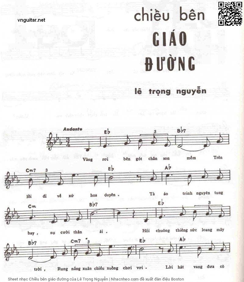 Page 5 of Sheet music PDF Chiều bên giáo đường - Lê Trọng Nguyễn