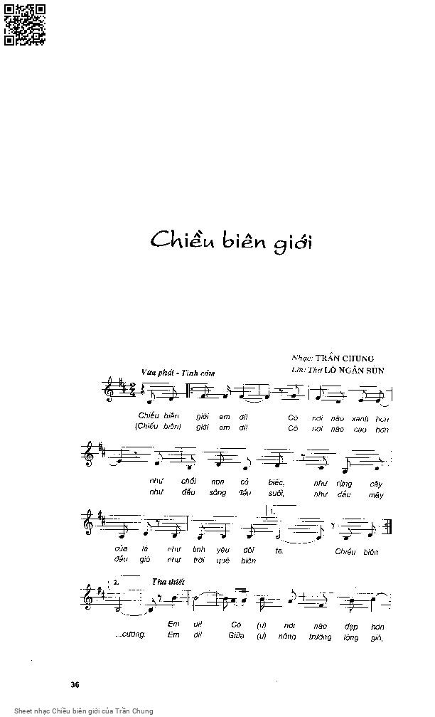 Sheet PDF of Chiều biên giới