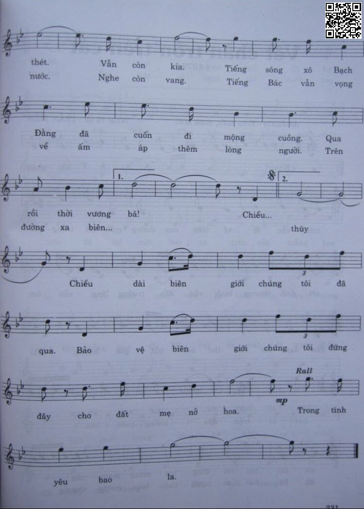 Page 3 of Sheet music PDF Chiều dài biên giới - Trần Chung