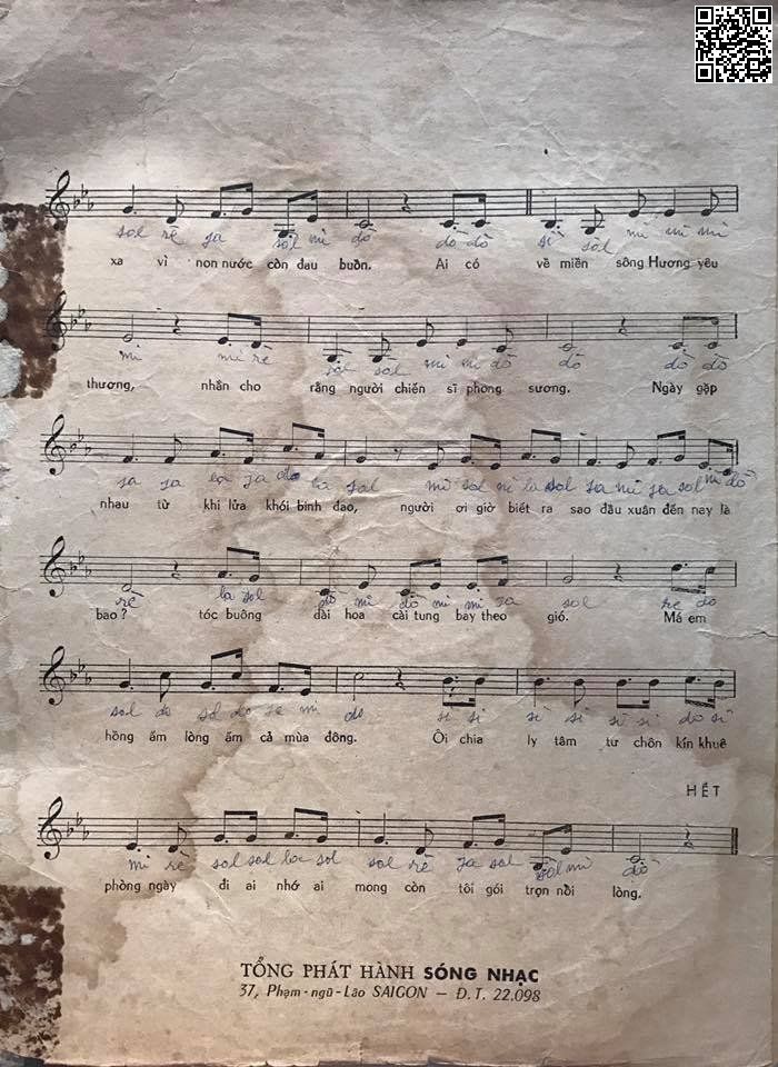 Page 3 of Sheet music PDF Chiều hoang vắng - Lam Phương