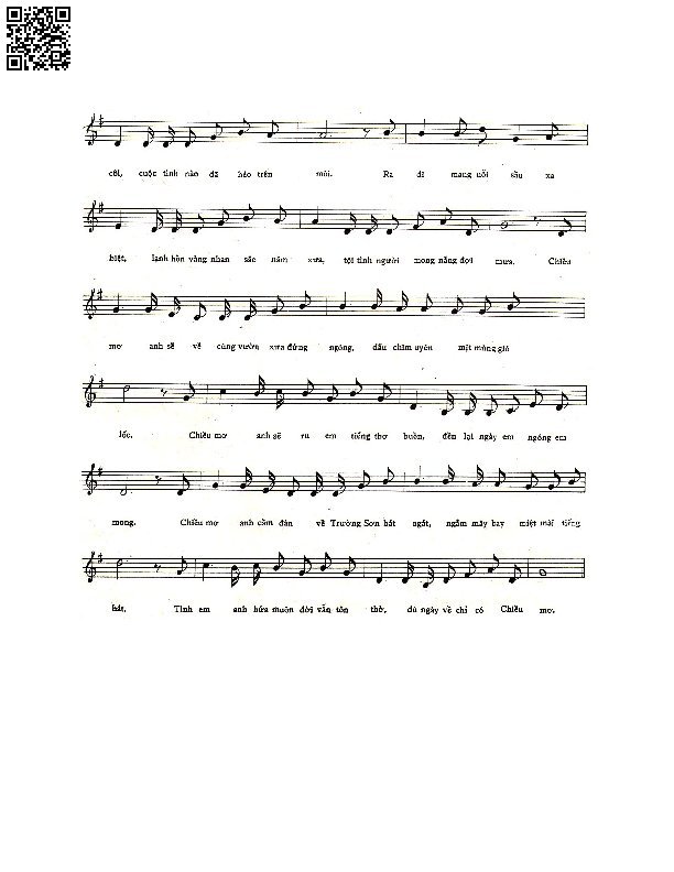 Page 3 of Sheet music PDF Chiều mơ - Vũ Đức Sao Biển