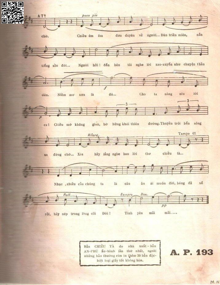Page 3 of Sheet music PDF Chiều tà (Serenata) - Nhạc Ngoại