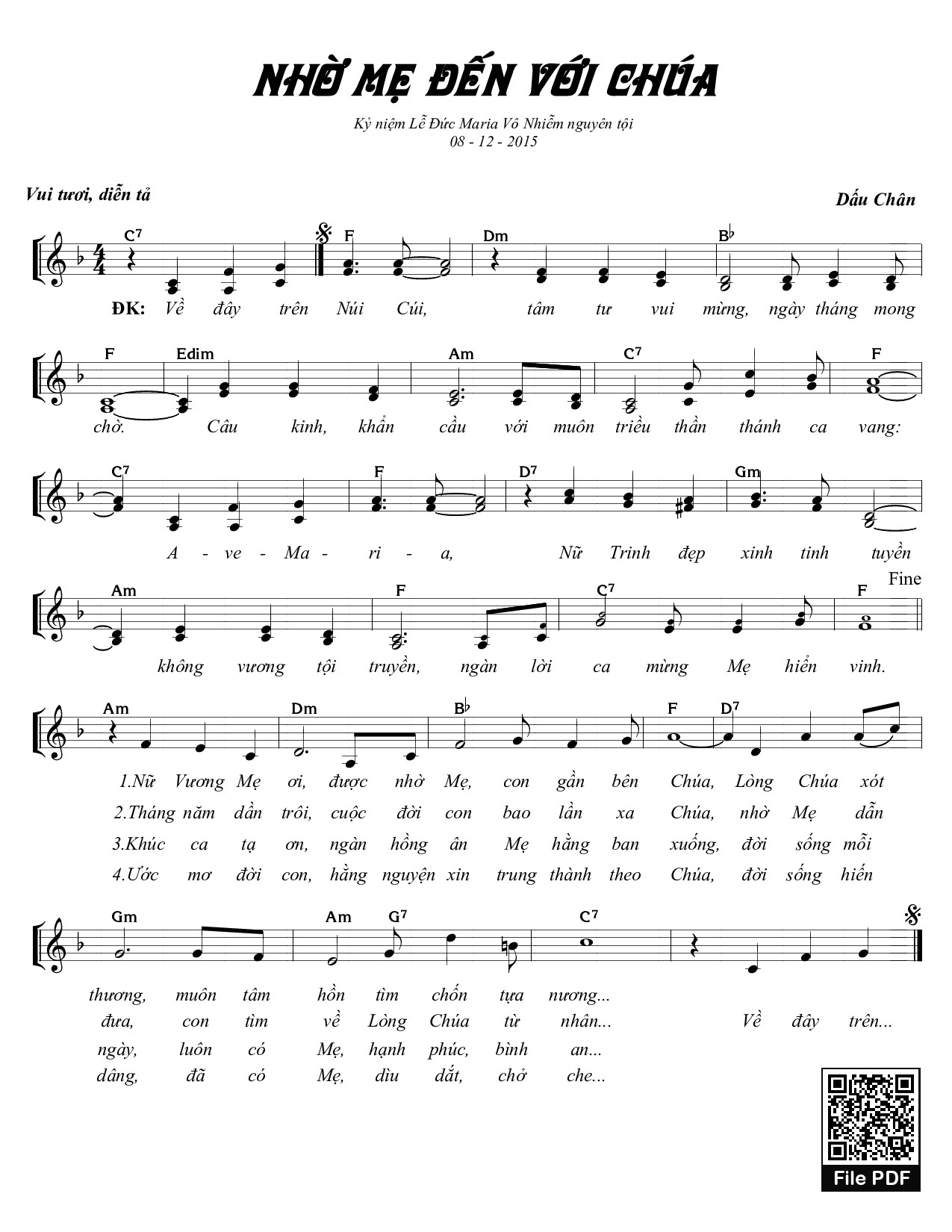 Nhờ Mẹ đến Với Chúa