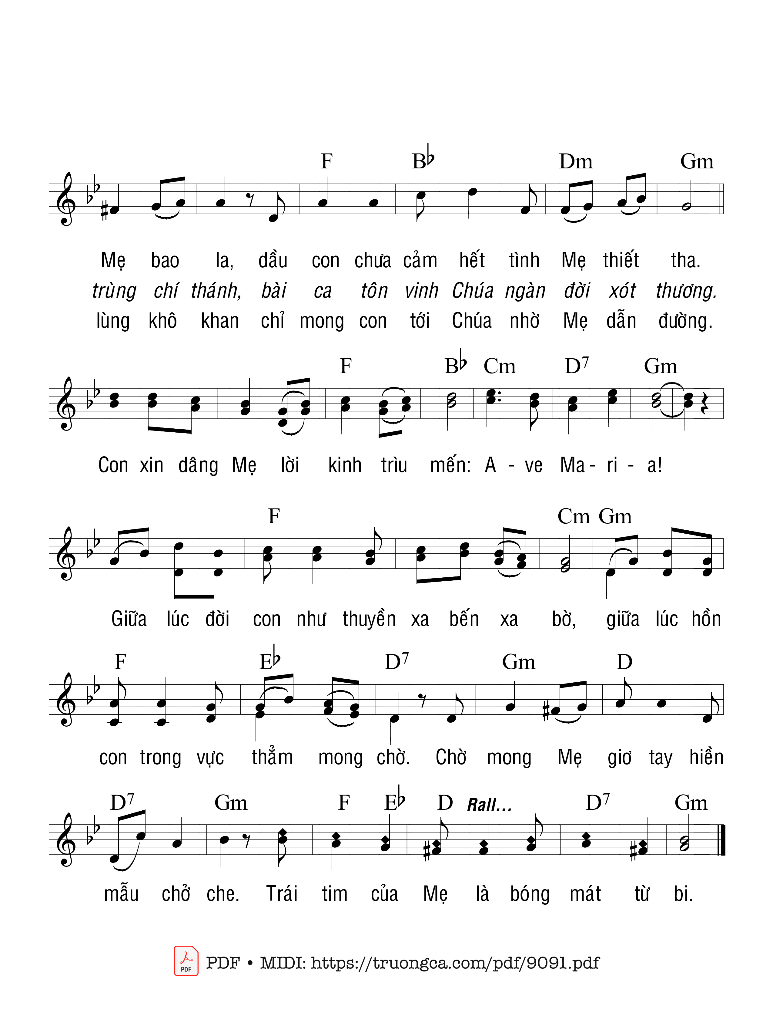 Page 2 of Sheet music PDF Mỗi Ngày Là Một Bài Ca - Lm. Ân Đức