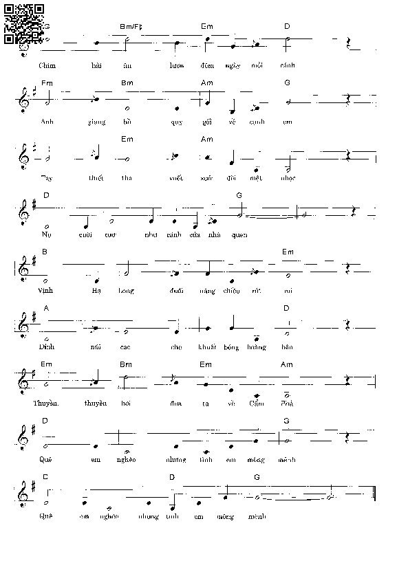 Page 3 of Sheet music PDF Chiều trên Vịnh Hạ Long - Võ Tá Hân