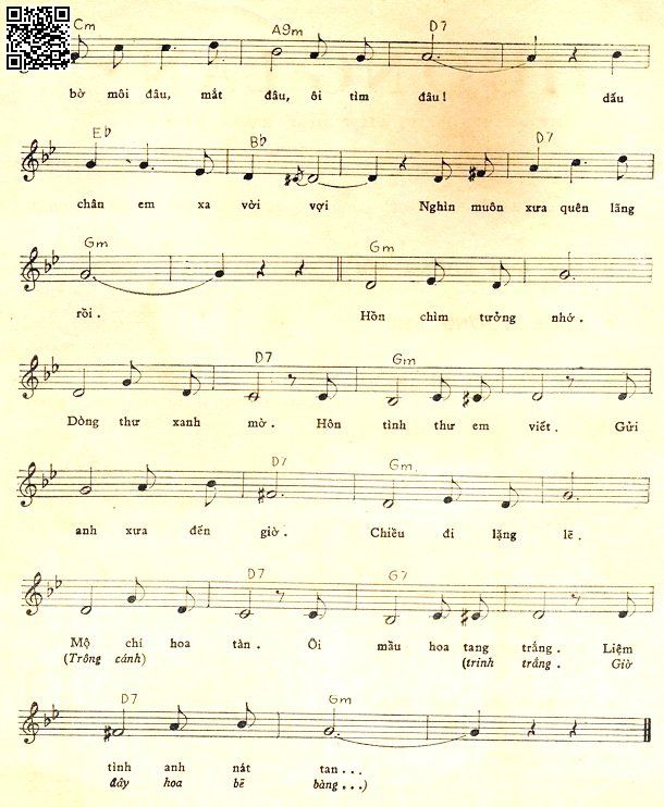 Page 3 of Sheet music PDF Chiều tưởng nhớ - Lan Đài