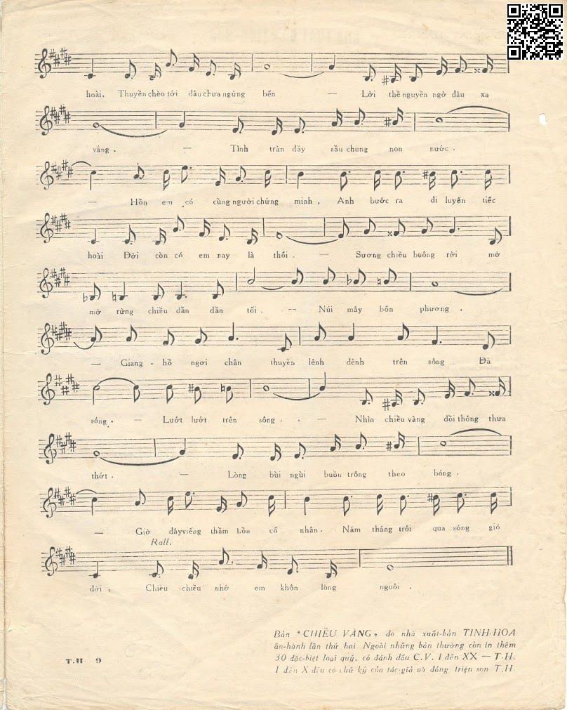 Page 2 of Sheet music PDF Chiều vàng - Nguyễn Văn Khánh