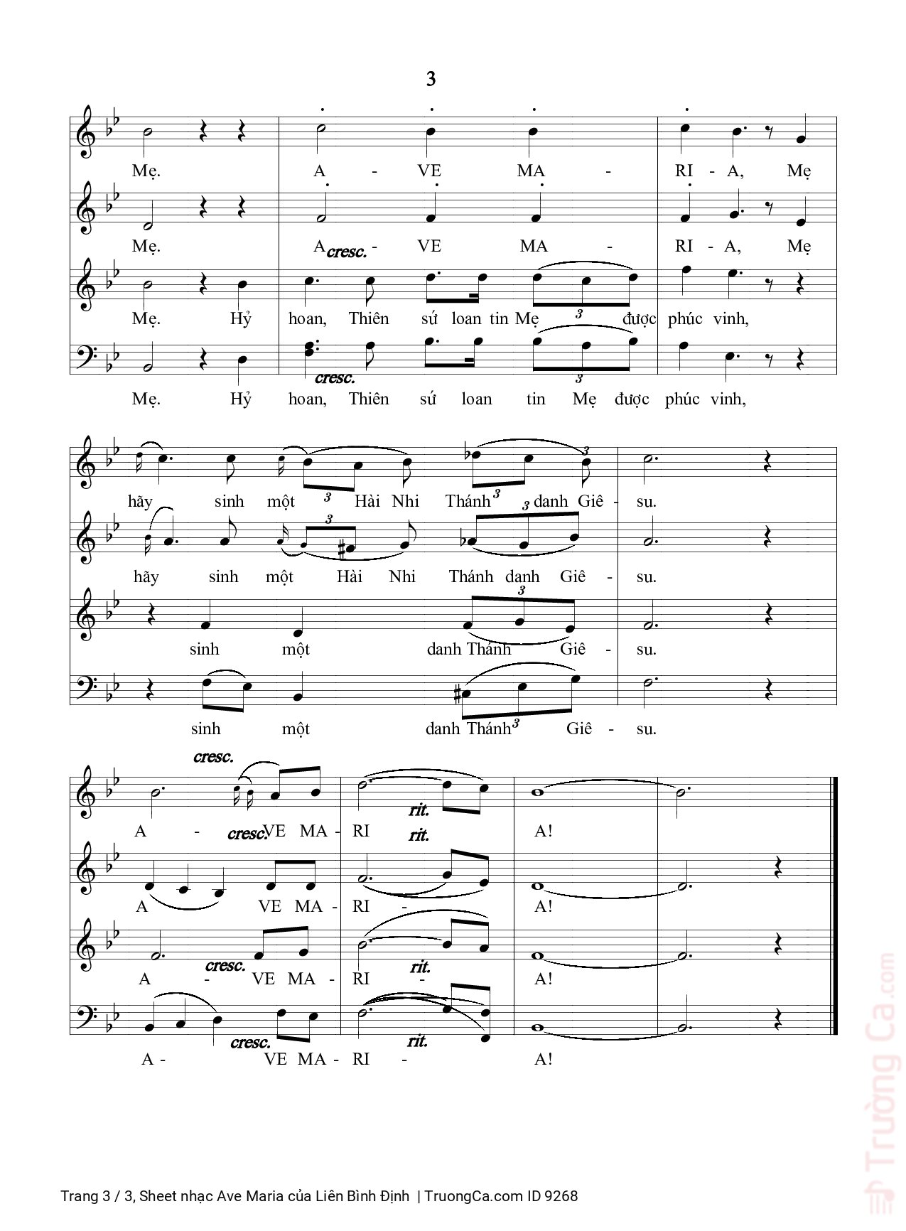 Nhạc Franz Schubert lời amp hòa âm Liên Bình Định, Trang 3