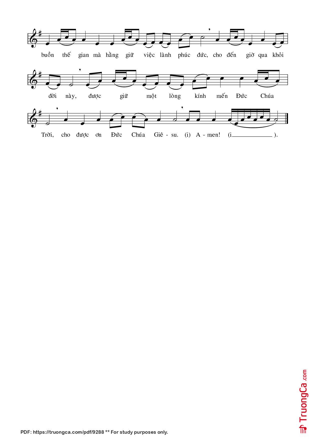 Chúng con dâng mười lăm sự thương khó Đức Chúa Giê su cho Đức Bà, Trang 3