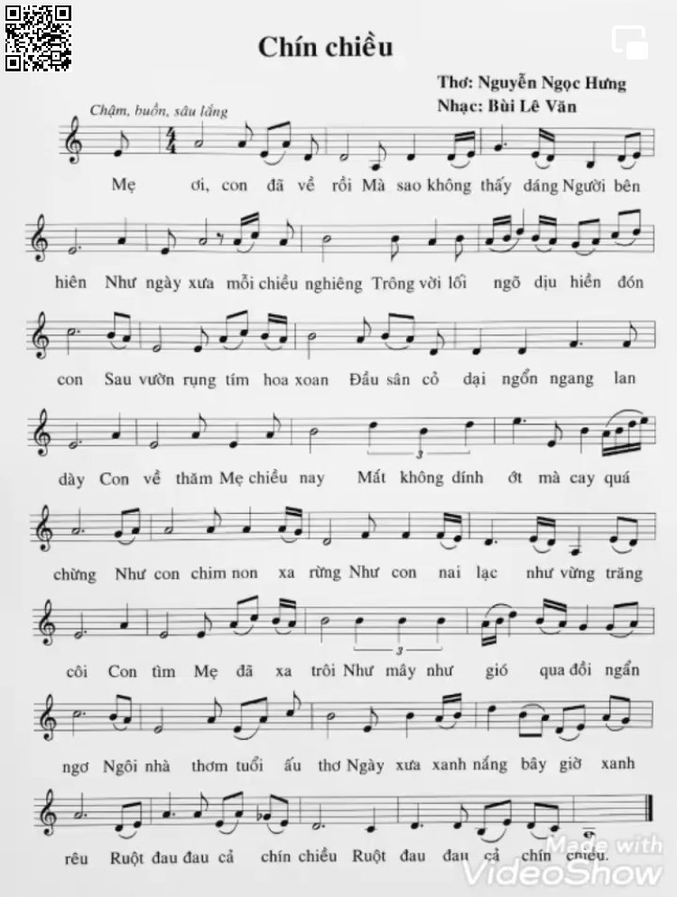 Page 2 of Sheet music PDF Chín chiều - Bùi Lê Văn