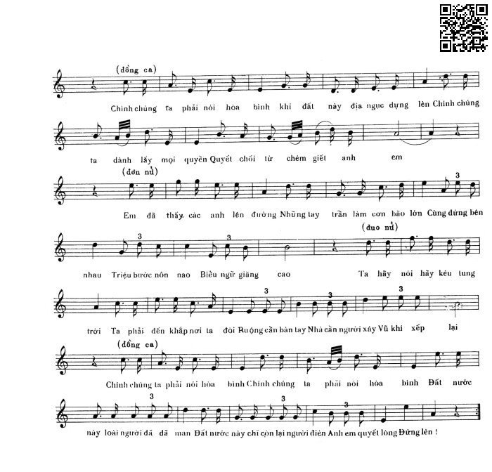 Page 2 of Sheet music PDF Chính chúng ta phải nói - Trịnh Công Sơn