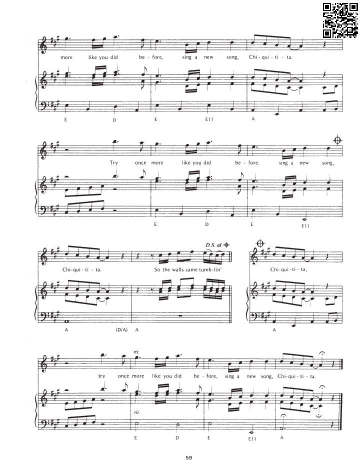 Page 4 of Sheet music PDF Chiquitita - Abba