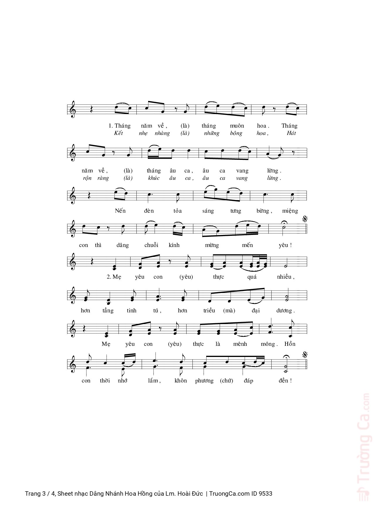 Con tìm được được nhánh hoa hồng Sắc tươi khoe thắm hương nồng nồng ngát bay, Trang 6