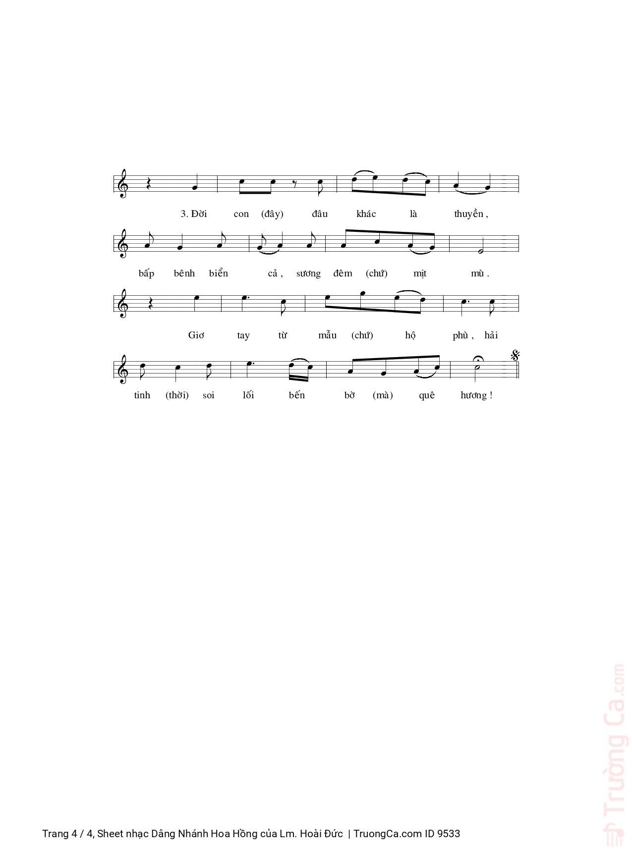 Con tìm được được nhánh hoa hồng Sắc tươi khoe thắm hương nồng nồng ngát bay, Trang 7