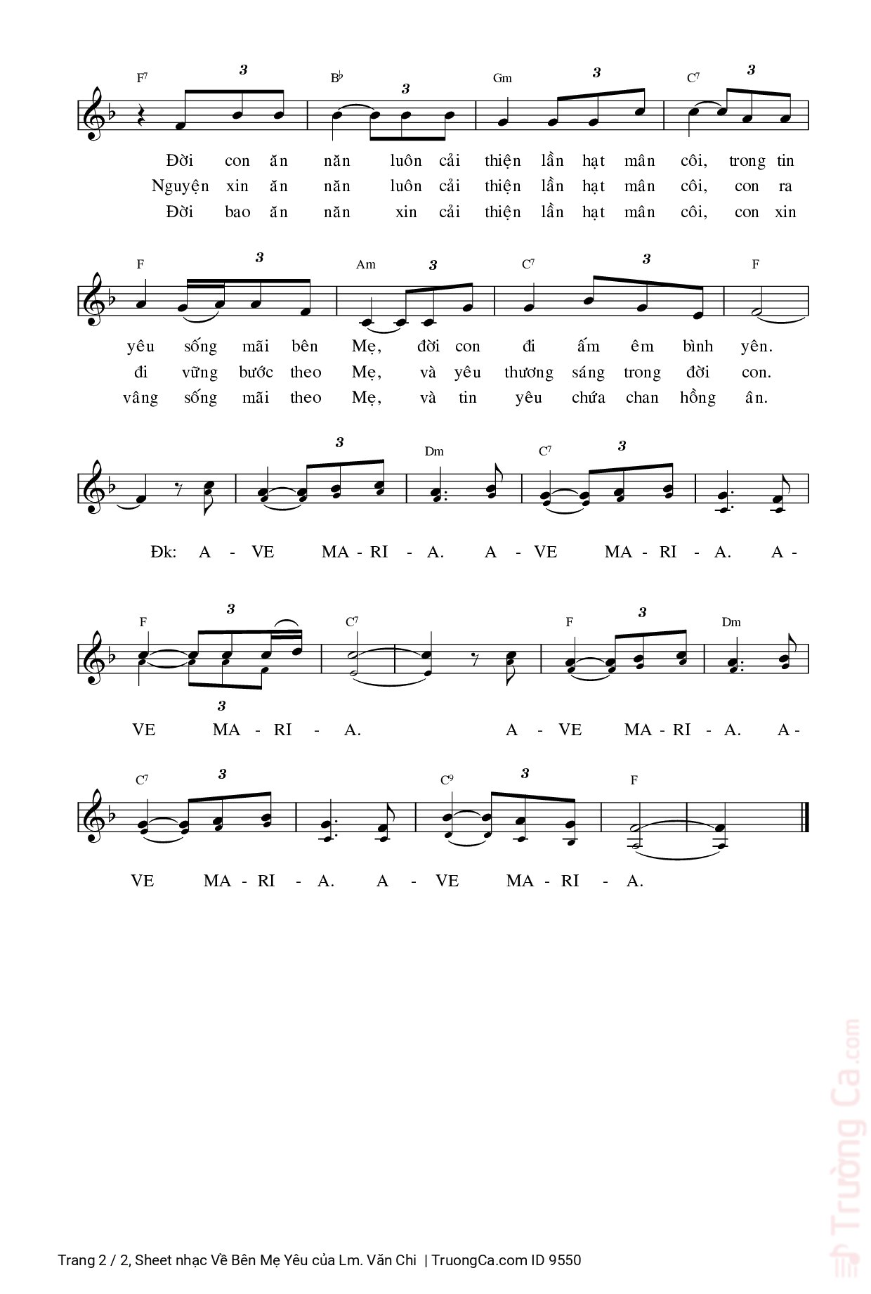 Về bên Mẹ yêu con về đây ấn dấu ân tình, Trang 2