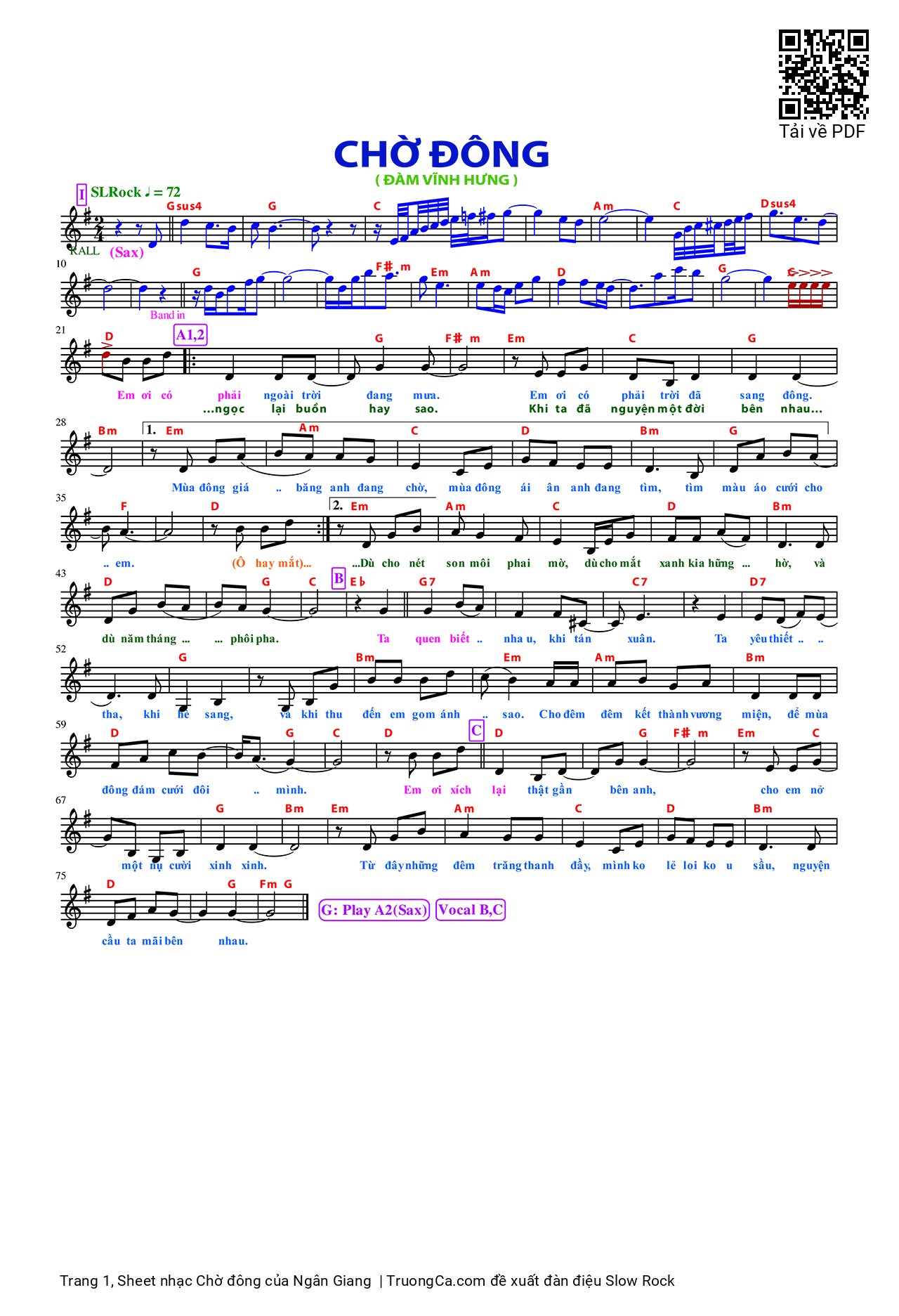 Chờ đông - Ngân Giang