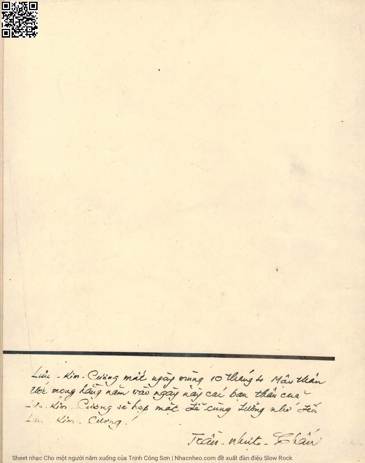 Page 7 of Sheet music PDF Cho một người nằm xuống - Trịnh Công Sơn