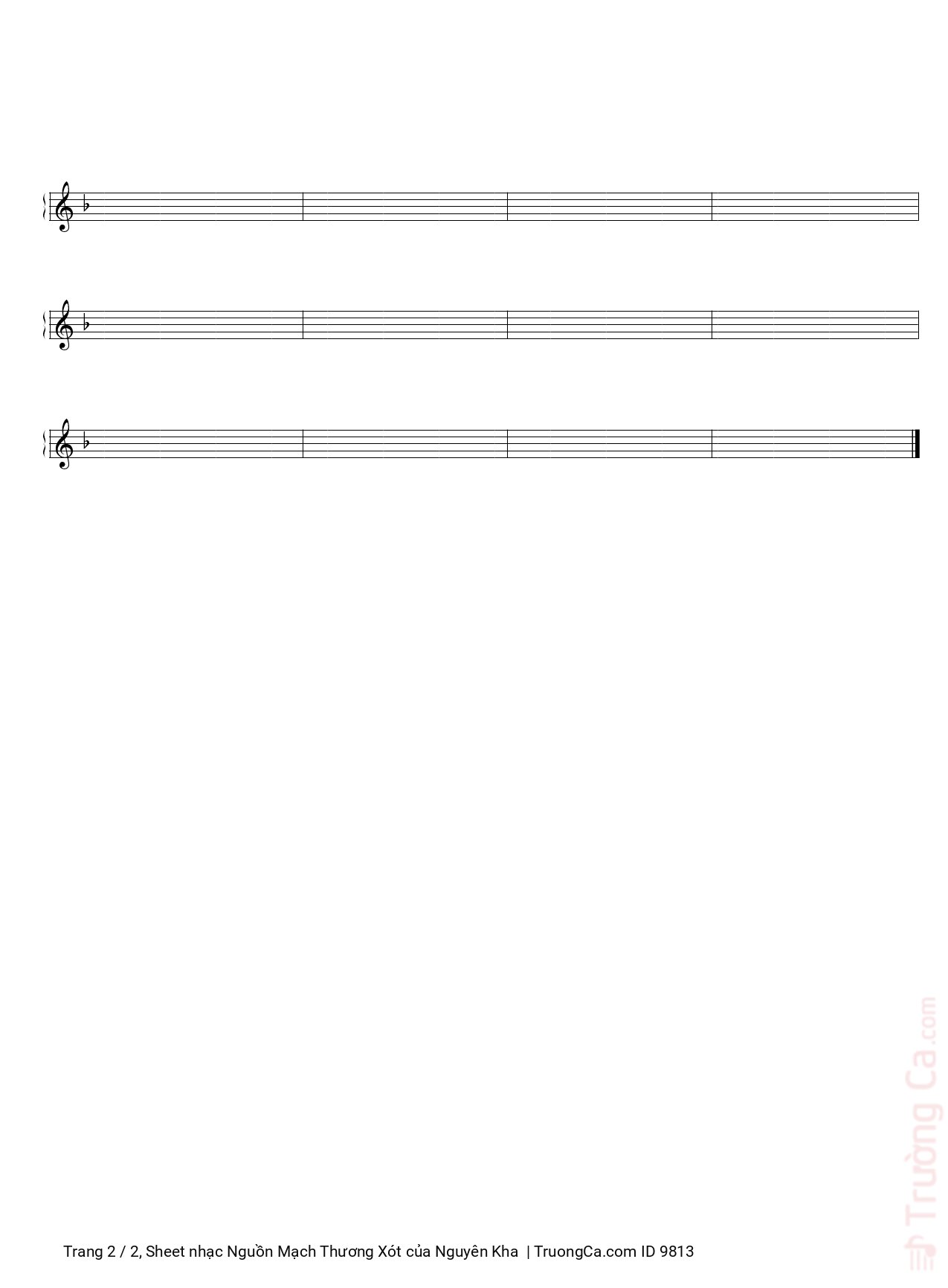 Page 2 of Sheet music PDF Nguồn Mạch Thương Xót - Nguyên Kha