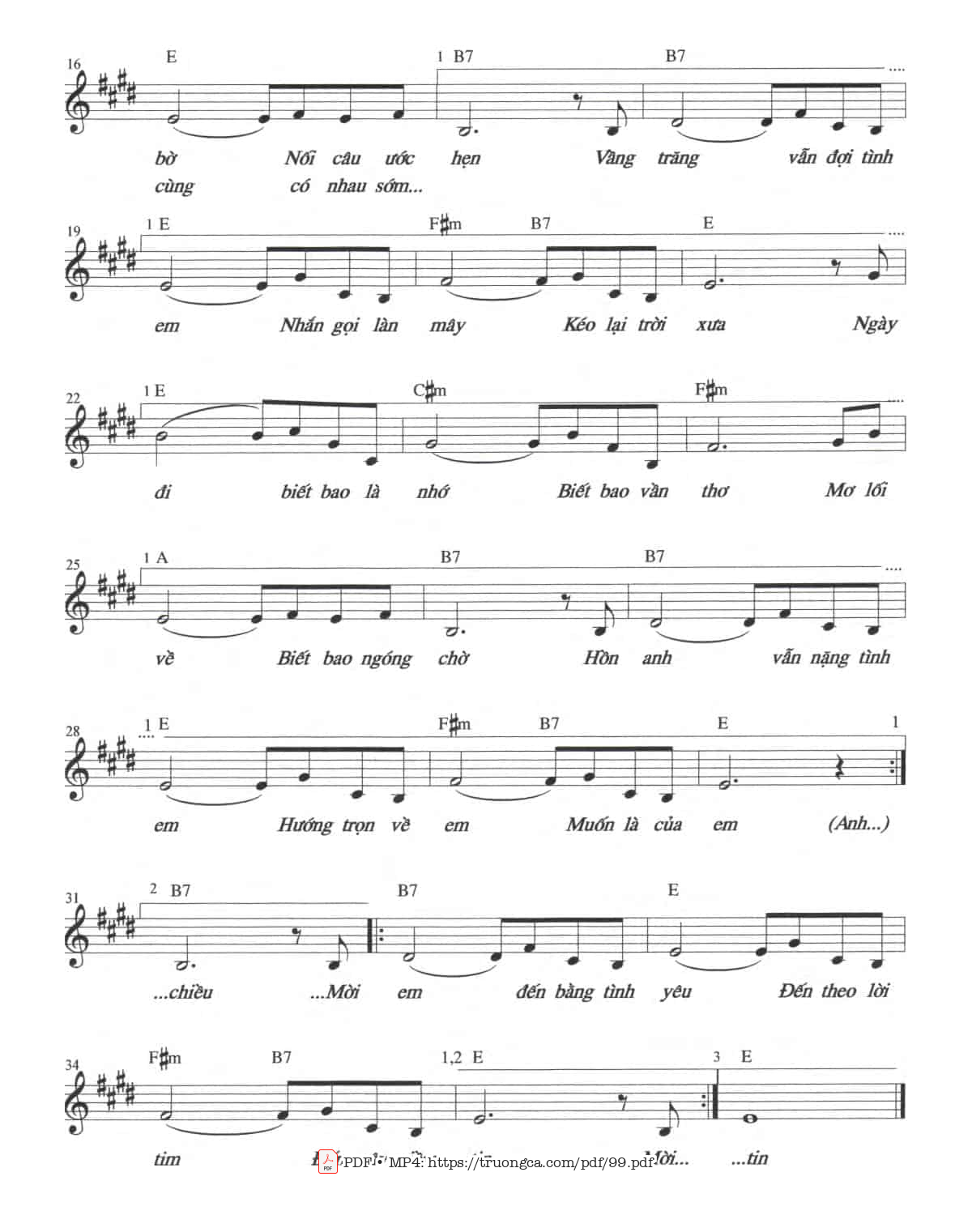 Page 2 of Sheet music PDF Anh muốn - Nguyễn Trương Hà Phương