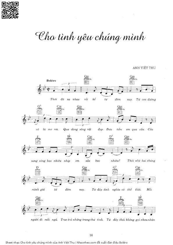 Page 5 of Sheet music PDF Cho tình yêu chúng mình - Anh Việt Thu