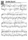 Page 1 of Sheet music PDF Jardin Secret Piano - Music by Paul de SENNEVILLE and Olivier TOUSSAINT