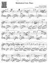 Page 1 of Sheet music PDF Piano Meditation from Thais Piano - Music by J.Massnet