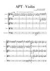 Page 1 of Sheet music PDF APT. Violin - Bruno Mars & ROSÉ