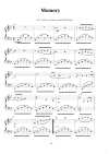 Page 1 of Sheet music PDF Memory Richard Clayderman Piano cover - Richard Clayderman
